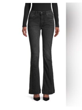 Driftwood Women’s Wyatt Denim Flare Jeans Black Sz 29